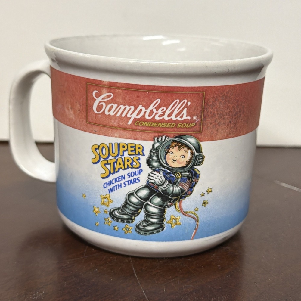 Campbell's Soup Company Souper Star Astronaut Soup‎ Mug Vintage 1990's